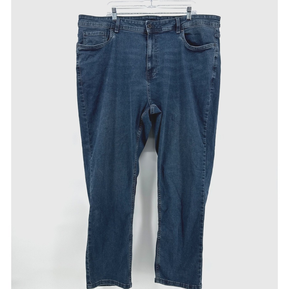 The Perfect Jean NYC Mens 42 X 30 Athletic Fit Stretch Medium Wash Blue Denim